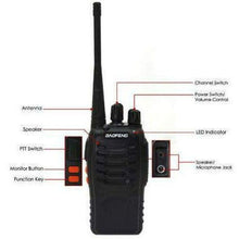 Load image into Gallery viewer, 12x Baofeng BF-5C 2 WATT UHF PRS CB Walkie Talkies - 16 Channels & 6-way Charger UHF PRS Hand Helds BAOFENG