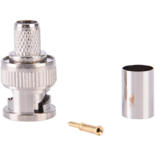 Load image into Gallery viewer, TECHOMAN BNC Type Male Crimp Plug for RG58 Coaxial Cable RF Connectors TECHOMAN