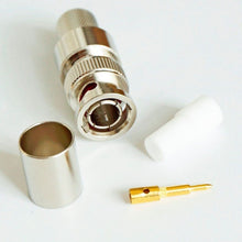 Load image into Gallery viewer, TECHOMAN BNC Male Crimp Plug for RG-8 RG213 LMR400 SLMR400 Coaxial Cable TECHOMAN