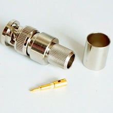 Load image into Gallery viewer, TECHOMAN BNC Male Crimp Plug for RG-8 RG213 LMR400 SLMR400 Coaxial Cable TECHOMAN