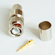 Load image into Gallery viewer, TECHOMAN BNC Male Crimp Plug for RG-8 RG213 LMR400 SLMR400 Coaxial Cable TECHOMAN
