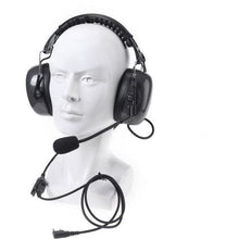 Load image into Gallery viewer, TECHOMAN Baofeng UV-81C Headphone / Earmuffs with Noise Cancelling Microphone Communication Radio Accessories BAOFENG