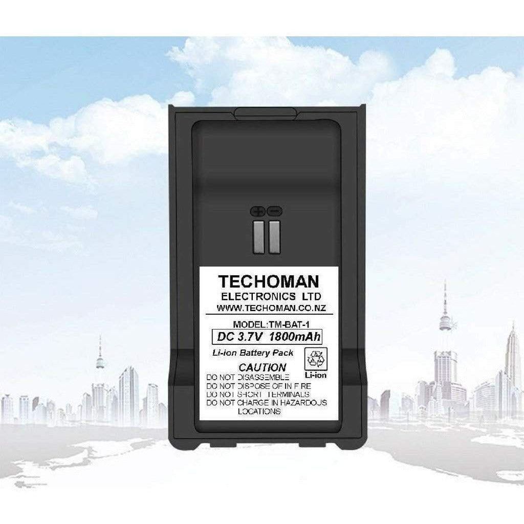 TECHOMAN TM-9C 1800 mAh Lithium-ion Battery Pack Communication Radio Accessories TECHOMAN   