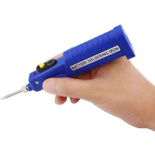 Load image into Gallery viewer, TECHOMAN 8W AA 4.5V Battery Powered Electronic Soldering Iron With Solder Tools TECHOMAN