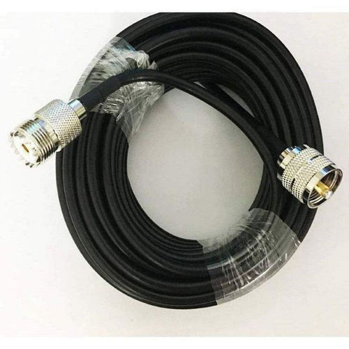 TECHOMAN RF Coaxial Cable with PL259 and SO239 50 Ohm Coax - 50 Metres Antenna Accessories TECHOMAN   