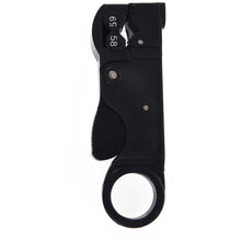 Load image into Gallery viewer, TECHOMAN Rotary 3 Blade Coaxial Cable Stripper Tool For RG58 RG59 Wire Cutters TECHOMAN