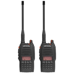CRYSTAL DBH50RKT Handheld Pair UHF PRS Radio Transceivers - 5 watts UHF PRS Hand Helds CRYSTAL   