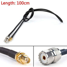 Load image into Gallery viewer, TECHOMAN Antenna Patch Cable with SO239 and SMA Female for Radio - 1 Metre Cable Antenna Patch Cables TECHOMAN   
