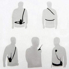 Load image into Gallery viewer, 2x TECHOMAN Walkie Talkie Belt Pouch Covers - Black Radio Belt Pouches TECHOMAN