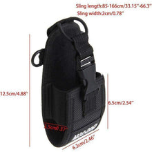 Load image into Gallery viewer, 4x TECHOMAN TM-9C Walkie Talkie Belt Pouch Covers - Black Baofeng Accessories TECHOMAN
