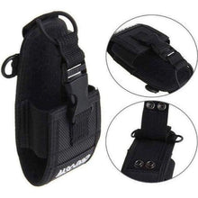 Load image into Gallery viewer, TECHOMAN Walkie Talkie Belt Pouch Cover for Baofeng and Other Models - Black Radio Belt Pouches TECHOMAN