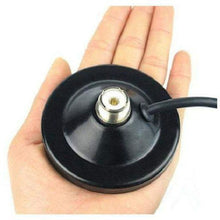 Load image into Gallery viewer, TECHOMAN Magnetic Antenna / Aerial Mount 9cm with SO239 on Base and PL259 for Radio - 5M Cable Mobile Antenna Mounts TECHOMAN