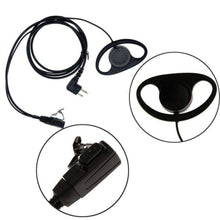 Load image into Gallery viewer, D Shape Earpiece / Microphone for Motorola 2-pin Radios Communication Radio Accessories TECHOMAN