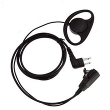 Load image into Gallery viewer, D Shape Earpiece / Microphone for Motorola 2-pin Radios Communication Radio Accessories TECHOMAN