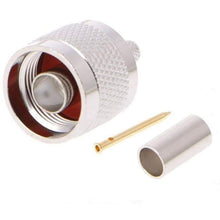 Load image into Gallery viewer, TECHOMAN N TYPE male Crimp Plug for RG58 Coaxial Cable TECHOMAN
