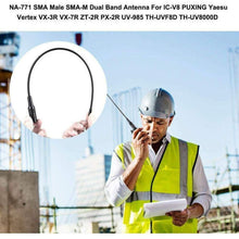 Load image into Gallery viewer, TECHOMAN  Extended Range NA-771 Antenna - Black SMA-Male Dual Band (144/430MHz) Flexi Antenna  TECHOMAN   
