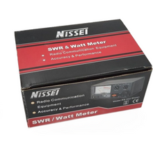 Load image into Gallery viewer, NISSEI RS-502 Analog Radio SWR  / RF Test Meter HF ~ VHF ~ UHF 1.8 to 525 MHz Antenna SWR Meter NISSEI
