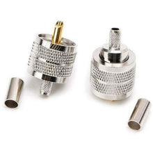Load image into Gallery viewer, TECHOMAN PL259 TYPE Male Crimp Plug for RG58 Coaxial Cable RF Connectors TECHOMAN