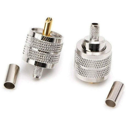 TECHOMAN PL259 TYPE Male Crimp Plug for RG58 Coaxial Cable  TECHOMAN   