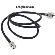 Load image into Gallery viewer, TECHOMAN Antenna / Aerial Patch Cable with PL259 and BNC Male - 1 Metre Cable Antenna Patch Cables TECHOMAN