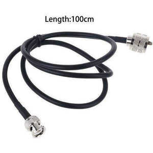 TECHOMAN Antenna Patch Cable with PL259 and BNC Male - 1 Metre Cable Antenna Patch Cables TECHOMAN   