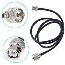 Load image into Gallery viewer, TECHOMAN Antenna / Aerial Patch Cable with PL259 and BNC Male - 1 Metre Cable Antenna Patch Cables TECHOMAN