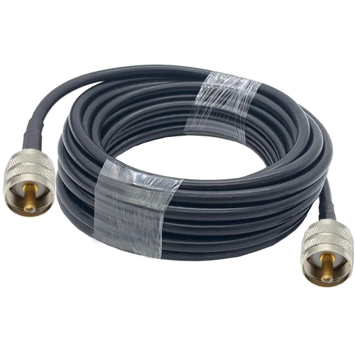 TECHOMAN Antenna Cable with PL259 to PL259 -  20 Metre Cable Antenna Patch Cables TECHOMAN   