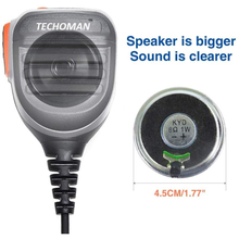 Load image into Gallery viewer, TECHOMAN Rainproof 2 Pin Microphone Speaker for TM-9C Radios Communication Radio Accessories BAOFENG