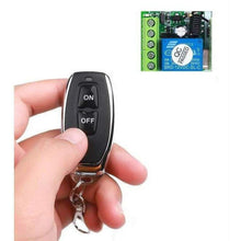 Load image into Gallery viewer, TECHOMAN 12V 1 Channel 433Mhz Wireless Remote Control Switch with 1 Transmitter Remote Controls TECHOMAN