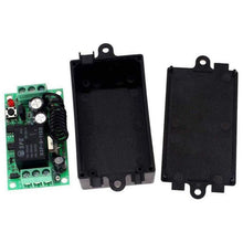 Load image into Gallery viewer, TECHOMAN 12V 1 Channel 433Mhz Wireless Remote Control Switch with 2 Transmitters Remote Controls TECHOMAN