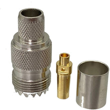 Load image into Gallery viewer, TECHOMAN SO239 Female Crimp Socket for RG8  RG213  LMR400 Coaxial Cable RF Socket TECHOMAN