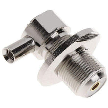 Load image into Gallery viewer, TECHOMAN SO239 Female Right Angle Antenna Base for RG58 Coaxial Cable RF Socket TECHOMAN