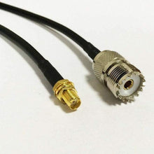 Load image into Gallery viewer, TECHOMAN Antenna / Aerial Patch Cable with SO239 and SMA Female for Radio - 1 Metre Cable Antenna Patch Cables TECHOMAN