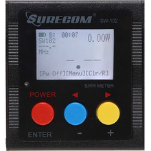 Load image into Gallery viewer, SURECOM SW-102 VSWR, SWR, Power & Frequency Meter VHF~UHF 125-525mhz with SO239 Sockets Antenna SWR Meter SURECOM