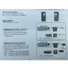 Load image into Gallery viewer, SURECOM SW-102 VSWR, SWR, Power & Frequency Meter VHF~UHF 125-525mhz with N Sockets Antenna SWR Meter SURECOM