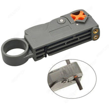 Load image into Gallery viewer, TECHOMAN Rotary Coaxial Cable Stripper Tool For RG-58 RG-59 RG-6 Wire Cutters TECHOMAN