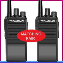 Load image into Gallery viewer, 2x (Pair) TECHOMAN TM-9C 2 WATT UHF PRS CB Walkie Talkies - 16 Channels UHF PRS Hand Helds TECHOMAN
