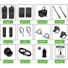 Load image into Gallery viewer, Pair (2x) TECHOMAN TM-9C 2 WATT UHF PRS CB Walkie Talkies - 16 Channels - Premium UHF PRS Hand Helds TECHOMAN