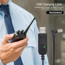 Load image into Gallery viewer, Baofeng USB Charger Cable for Baofeng Radio Charger Cradle 10 Volts with LED Baofeng Charging Cradles TECHOMAN