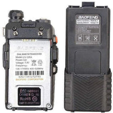 Load image into Gallery viewer, Baofeng UV-5RA 5W 3800mAh Battery Ham Walkie Talkie Dual VHF & UHF Amateur Radio Transceivers BAOFENG