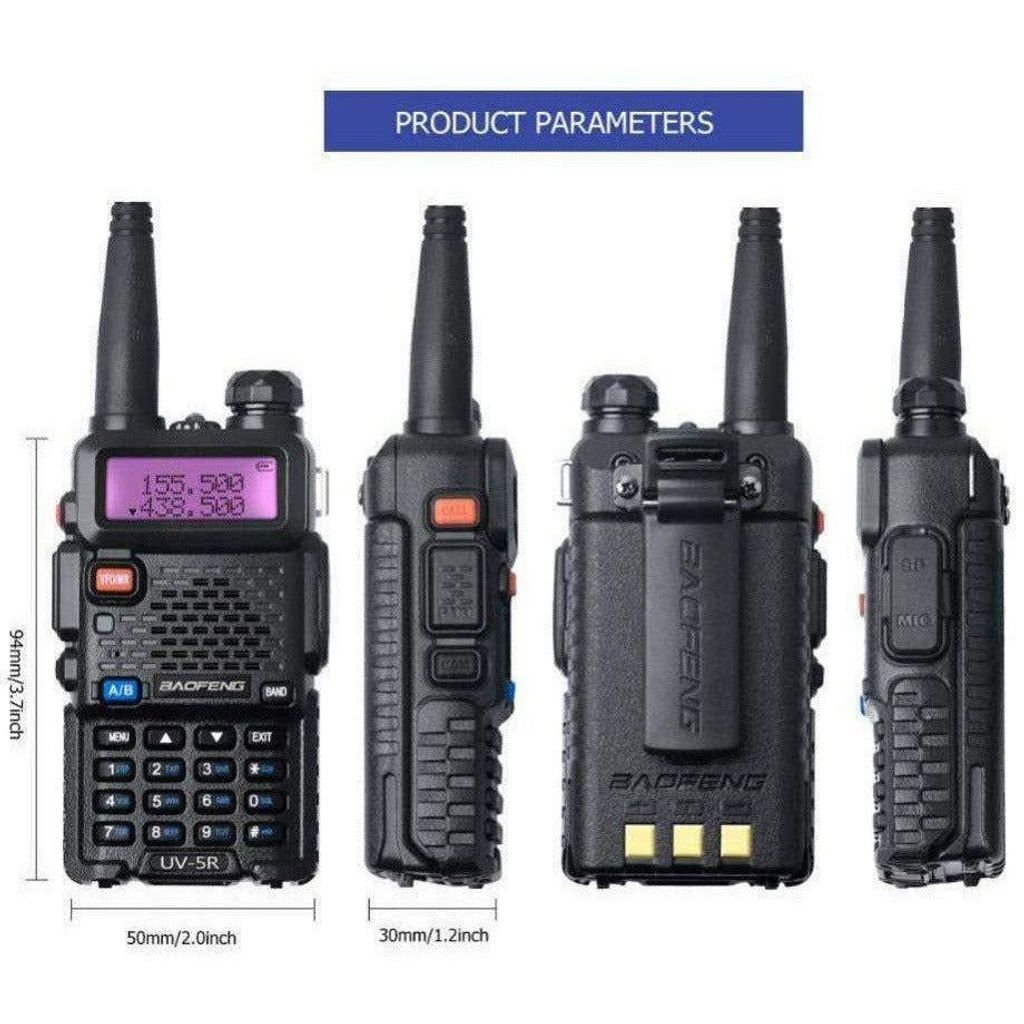 Baofeng UV-5R 5W Ham Walkie Talkie Dual VHF  UHF – Techoman Electronics Ltd