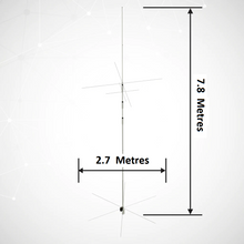 Load image into Gallery viewer, XIEGU VG4 4-Band Base Station Vertical Antenna / Aerial for HF 40M/20M/15M/10M Antenna Base Station XIEGU