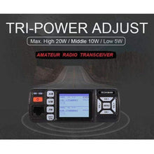 Load image into Gallery viewer, TECHOMAN TM-318H Dual Band Mobile Ham Radio Transceiver VHF/UHF (20w/20w) Amateur Radio Transceivers TECHOMAN