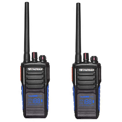 2x (Pair) TECHOMAN TM820P UHF PRS 5 Watt 168 Channel Walkie Talkies Blue/Orange-TECHOMAN-UHF CB Radios,UHF PRS Handheld Radio,UHF PRS Radios 5 Watt,UHF PRS Walkie Talkies