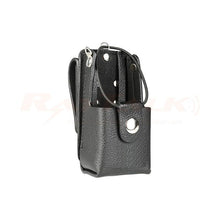 Load image into Gallery viewer, BAOFENG UV-81C Leather Heavy Duty Belt Pouch - Black Radio Belt Pouches TECHOMAN   
