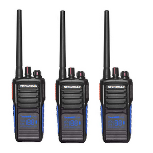 3x TECHOMAN TM820P UHF PRS 5 Watt 168 Channel Walkie Talkies Blue/Orange UHF PRS Hand Helds TECHOMAN   