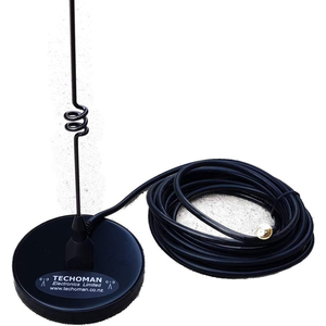 TECHOMAN UHF PRS Magnetic Mobile Antenna Black 4.5dbi with SMA-F Connector Antenna Mobile TECHOMAN   