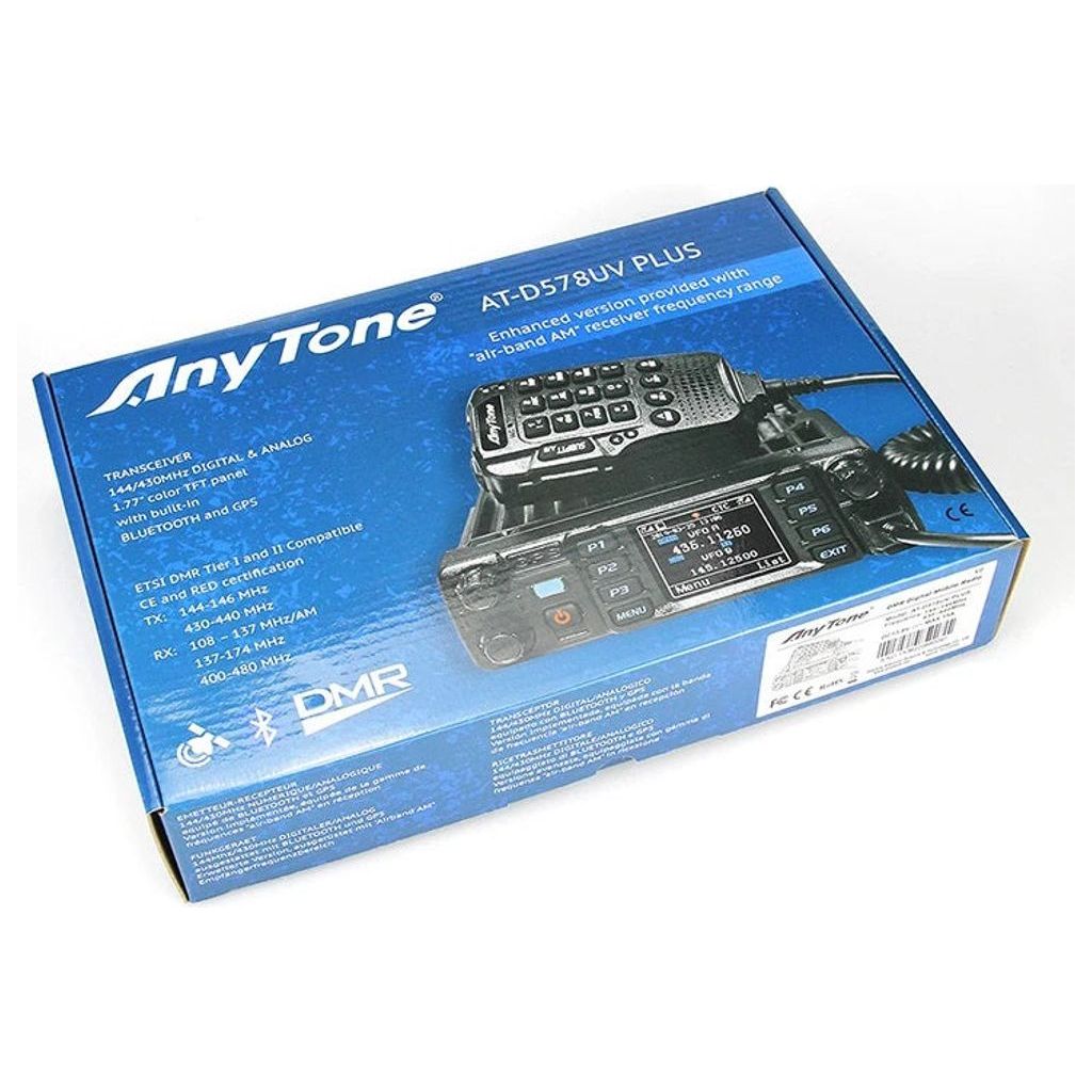 Anytone AT-D578UV PLUS Dual Band DMR Amateur Digital Mobile Transceive –  Techoman Electronics Ltd