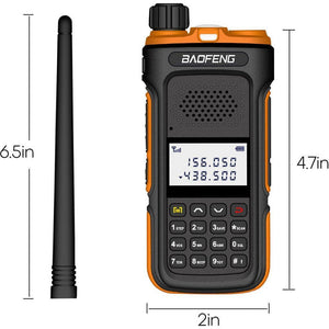 BAOFENG BF-UV10 5W Ham Walkie Talkie Dual VHF & UHF (Orange) Amateur Radio Transceivers BAOFENG   