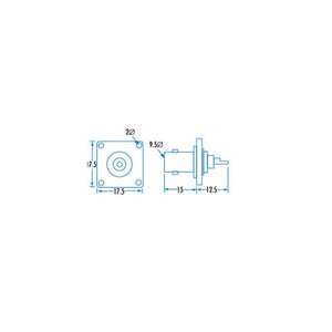 BNC Female Chassis Socket Solder Connector RF Connectors TECHOMAN   